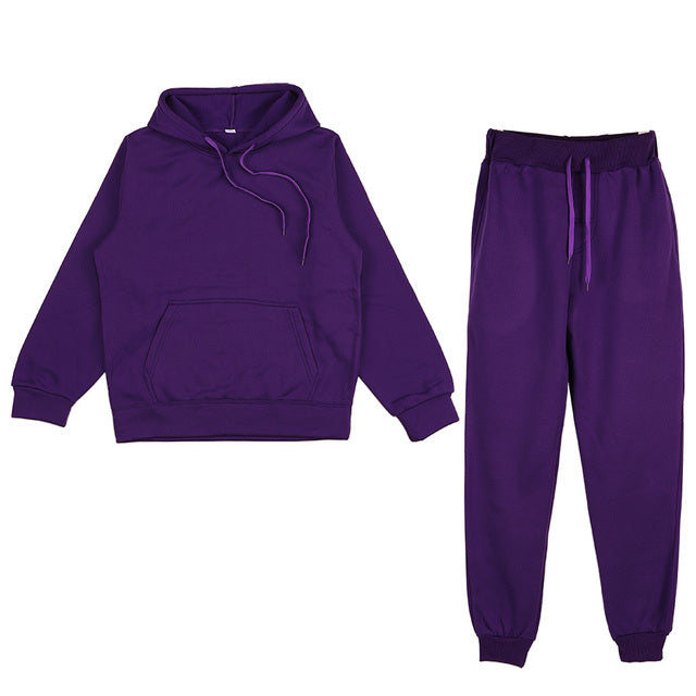 Men’s Oversized Tracksuit Set – Hooded Sweatshirt and Jogger Pants