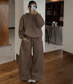 Women's Hoodie and Wide-Leg Pants Set