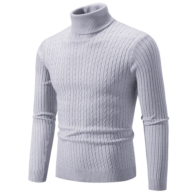 Men’s Slim Fit Turtleneck Sweater – Warm Anti-Pilling Winter Pullover