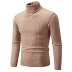 Men’s Slim Fit Turtleneck Sweater – Warm Anti-Pilling Winter Pullover