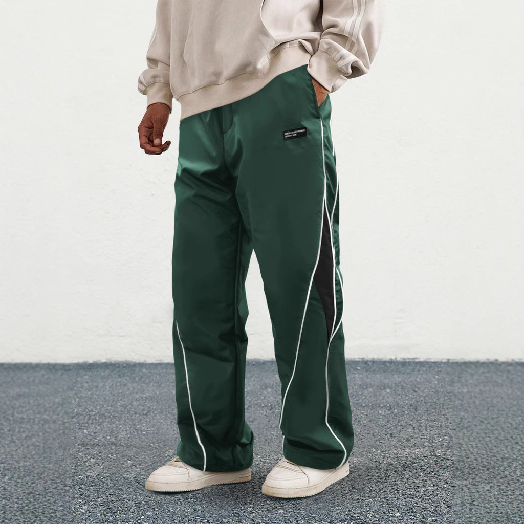 Men’s High-Waist Straight-Leg Pants