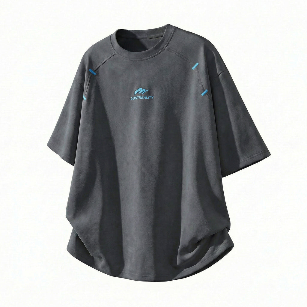 Men's Structured Textured Panel T-Shirt