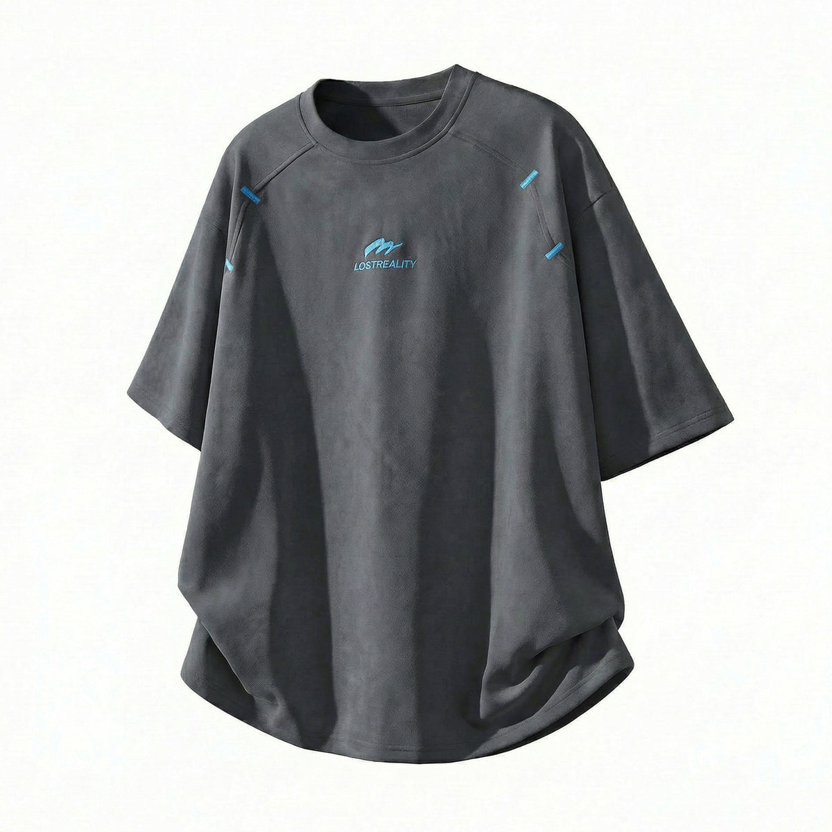 Men's Structured Textured Panel T-Shirt