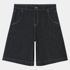 Men’s Graffiti Print Denim Shorts Hip-Hop Streetwear