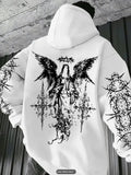 Men’s 3D Angel Wings Print Hoodie