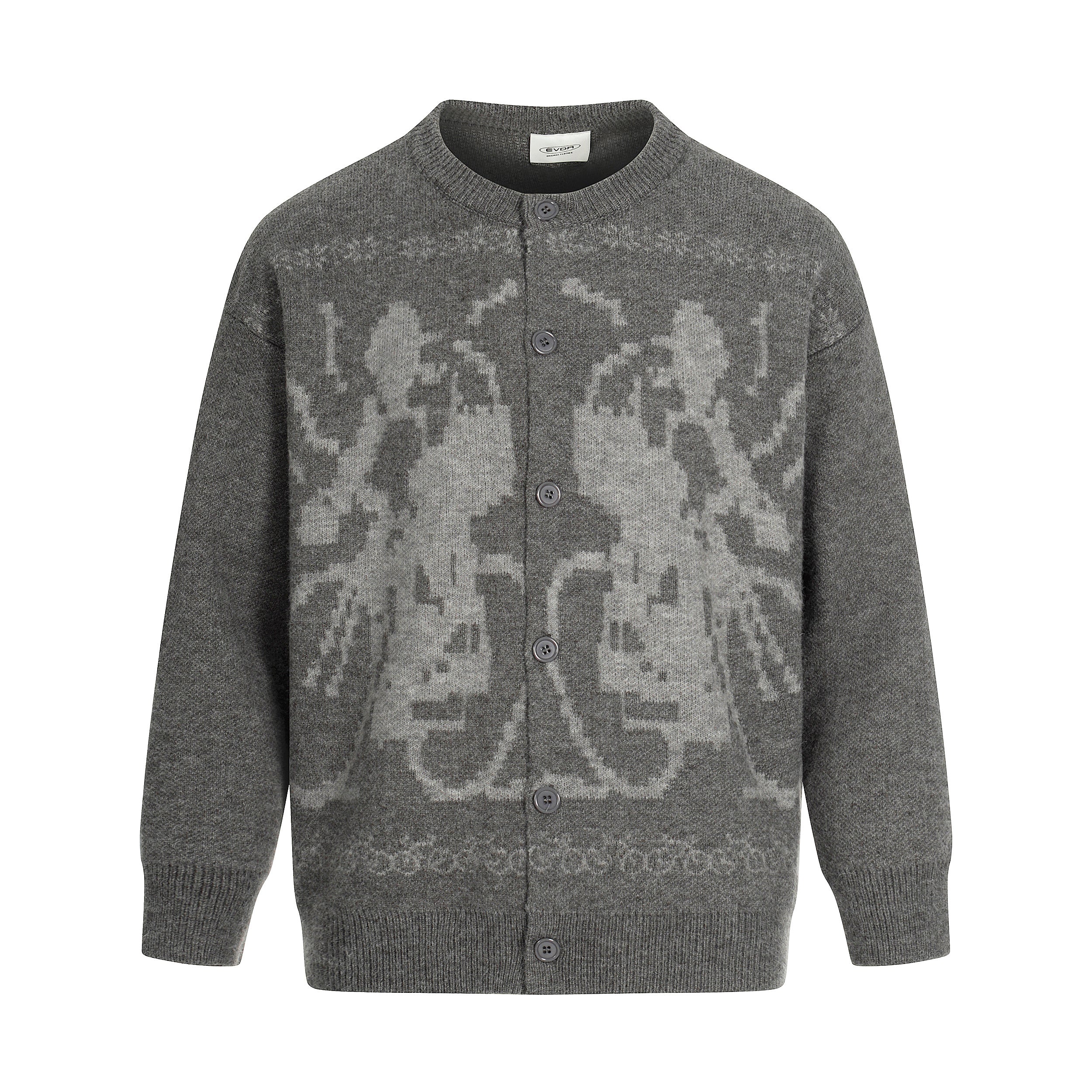 Cyclist Graphic | Knit Retro Cardigan - Drenn