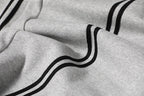 Cotton Web Stitching Letter Print Drawstring Barrel Pants - Drenn