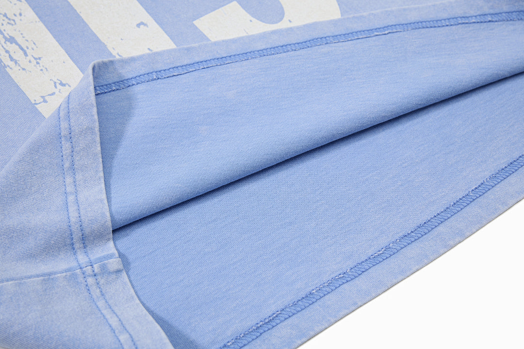 Vintage Acid Wash Number 05 Football T-Shirt - Drenn