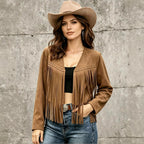 Women’s fringed stud jacket