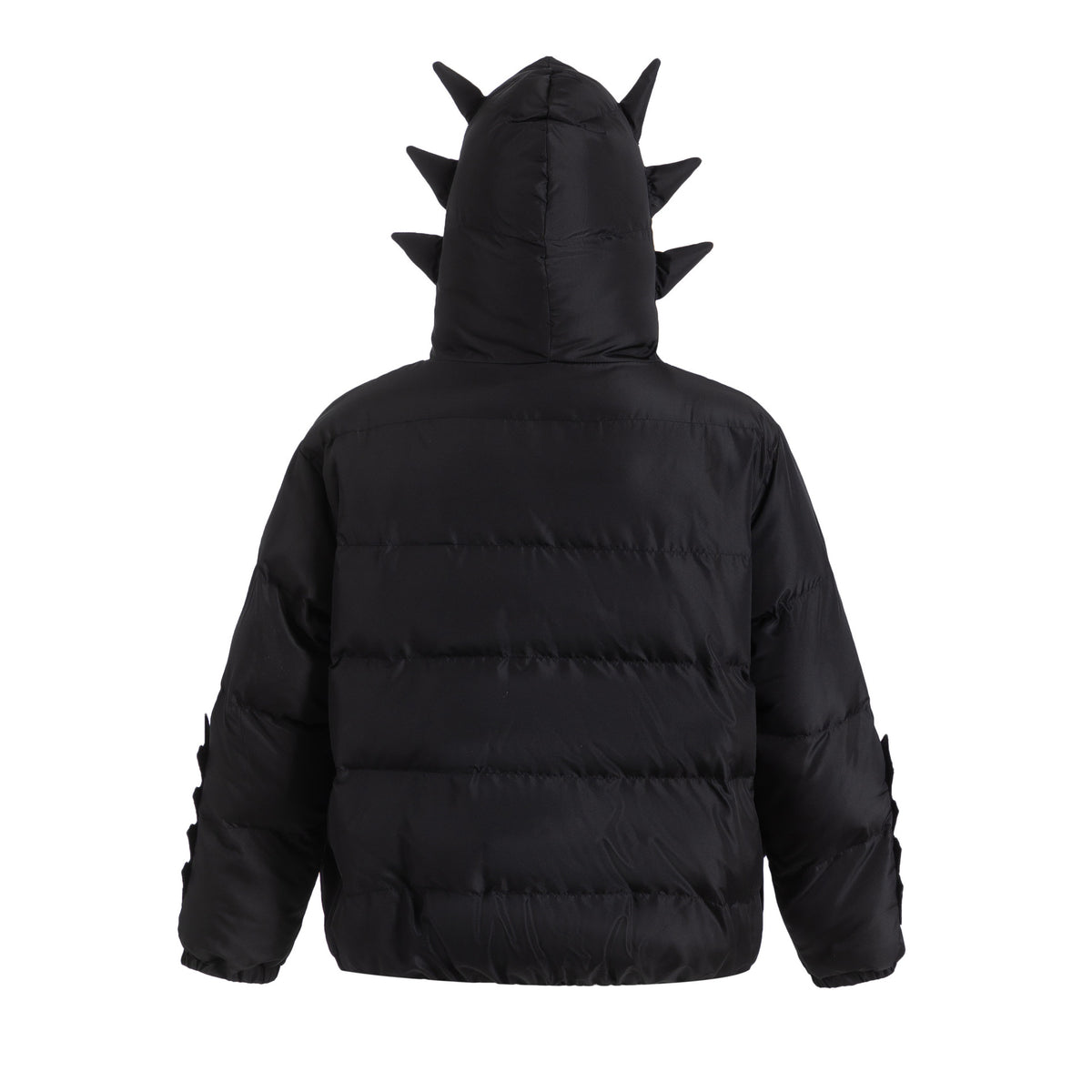 Black Cotton‑Padded High Street Workwear Jacket