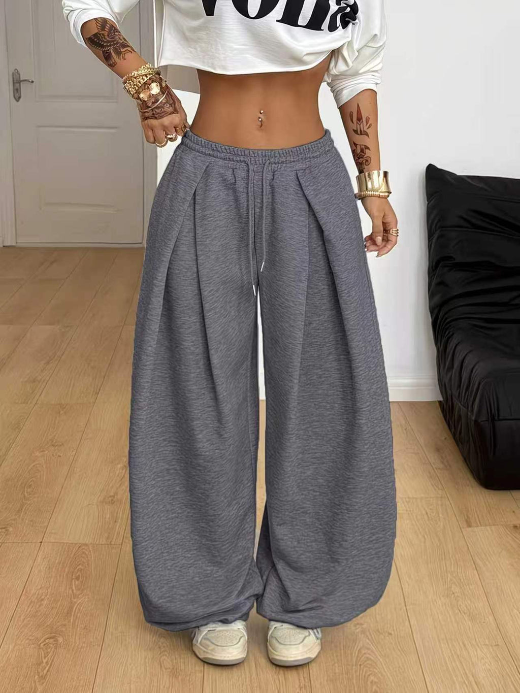Women's Loose-fit  Wide-leg Pants