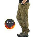Men’s Fleece-Lined Cargo Pants | Warm Winter Tactical Joggers