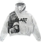 Sudadera gótica oversize para hombre