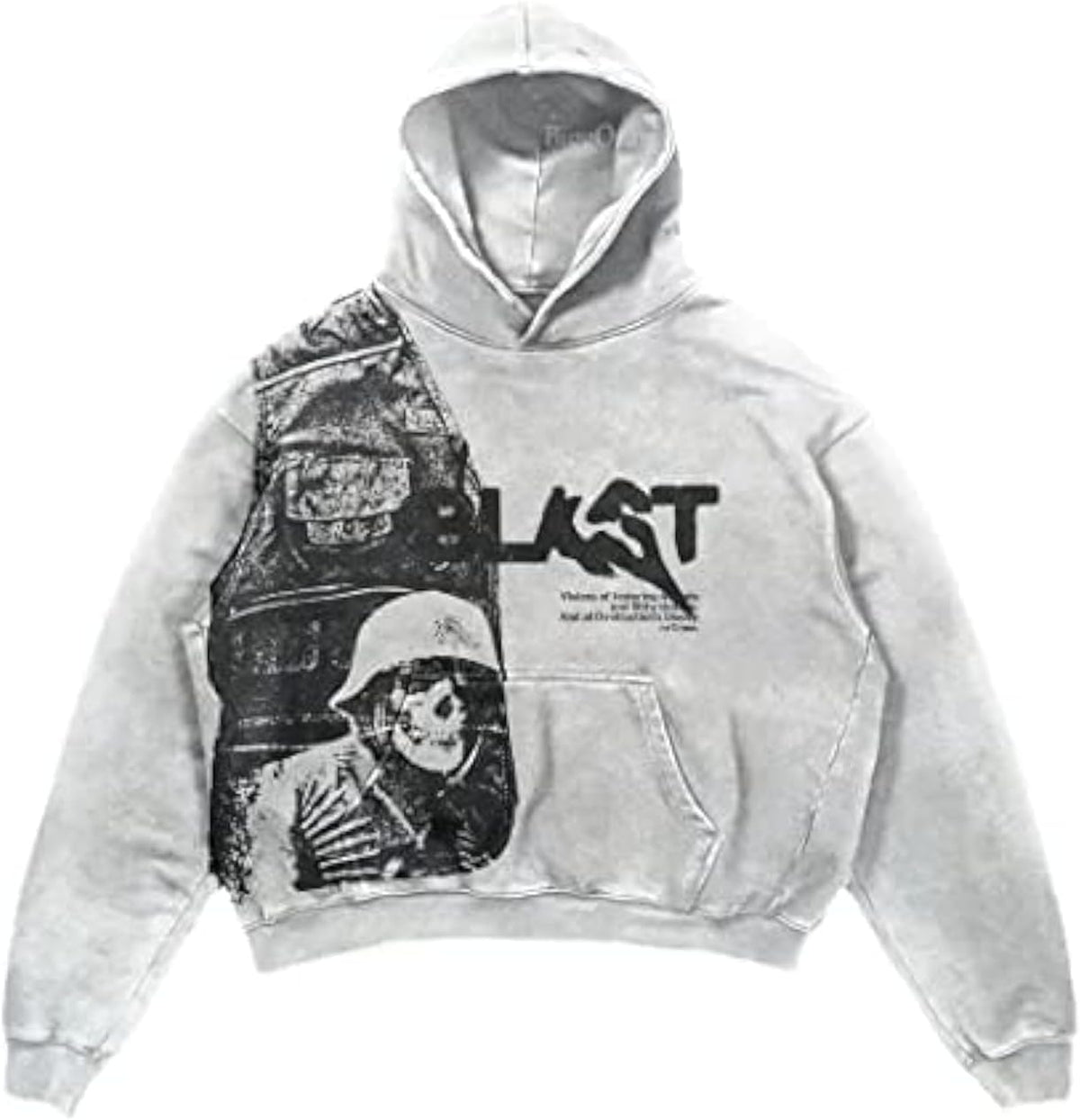 Sudadera gótica oversize para hombre