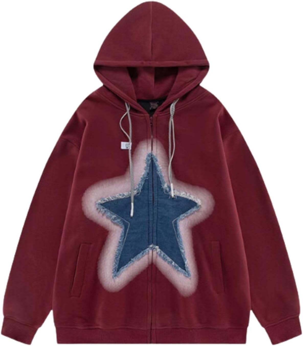 Unisex Star Graphic Gothic Hoodie
