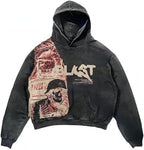 Sudadera gótica oversize para hombre