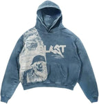 Sudadera gótica oversize para hombre