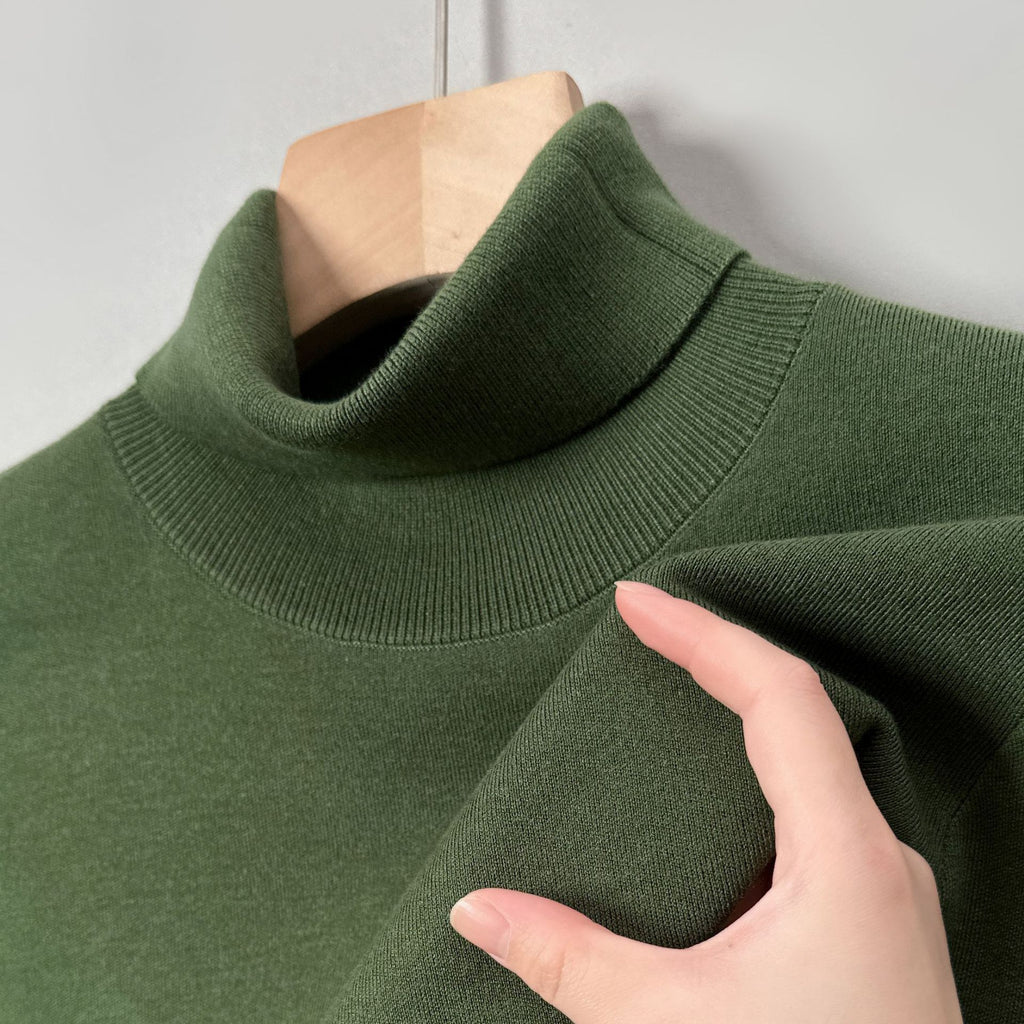 Men’s Slim Fit Turtleneck Sweater | Anti-Pilling Knitted Winter Pullover