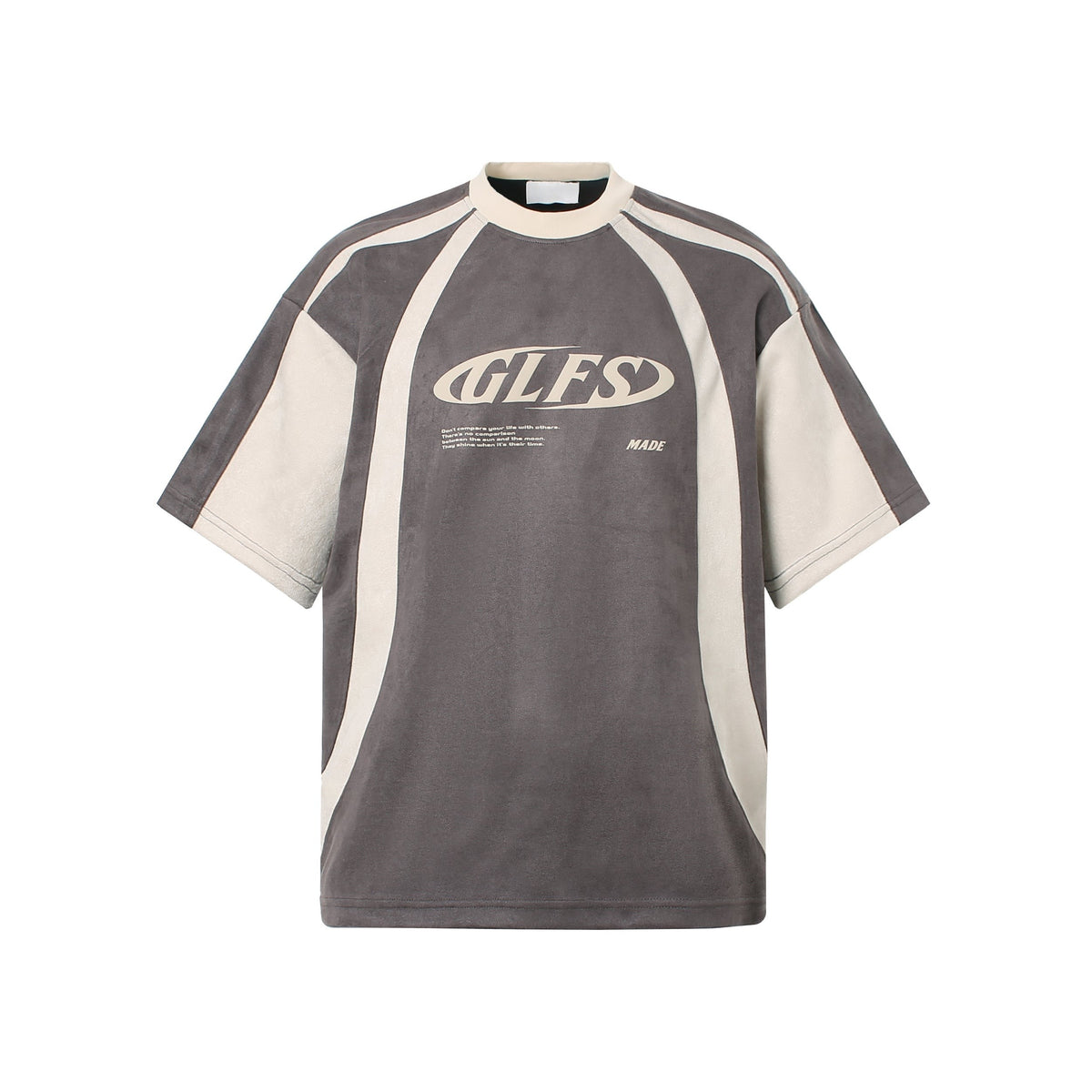 Men’s Premium Summer Graphic T-Shirt – Loose Fit Suede Design