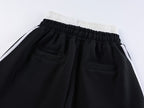 Double Waist Washed Side Stripe Sweatpants - Drenn