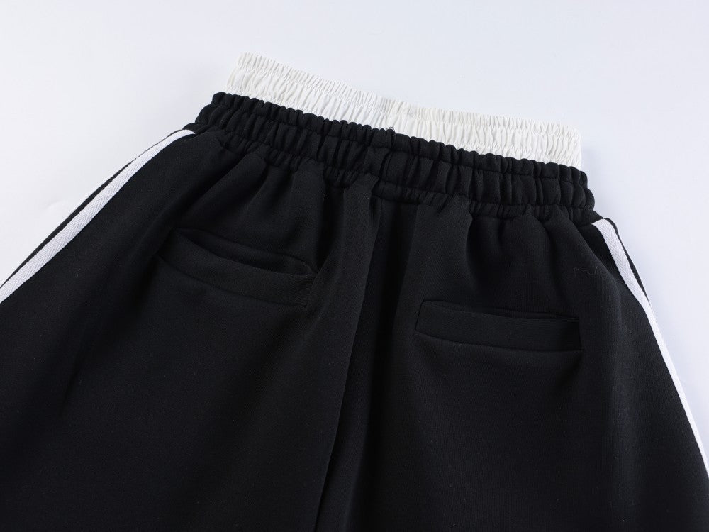 Double Waist Washed Side Stripe Sweatpants - Drenn