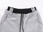 Striped Panel Wide Leg Sweatpants - Drenn