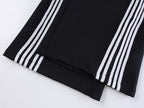 Double Waist Washed Side Stripe Sweatpants - Drenn
