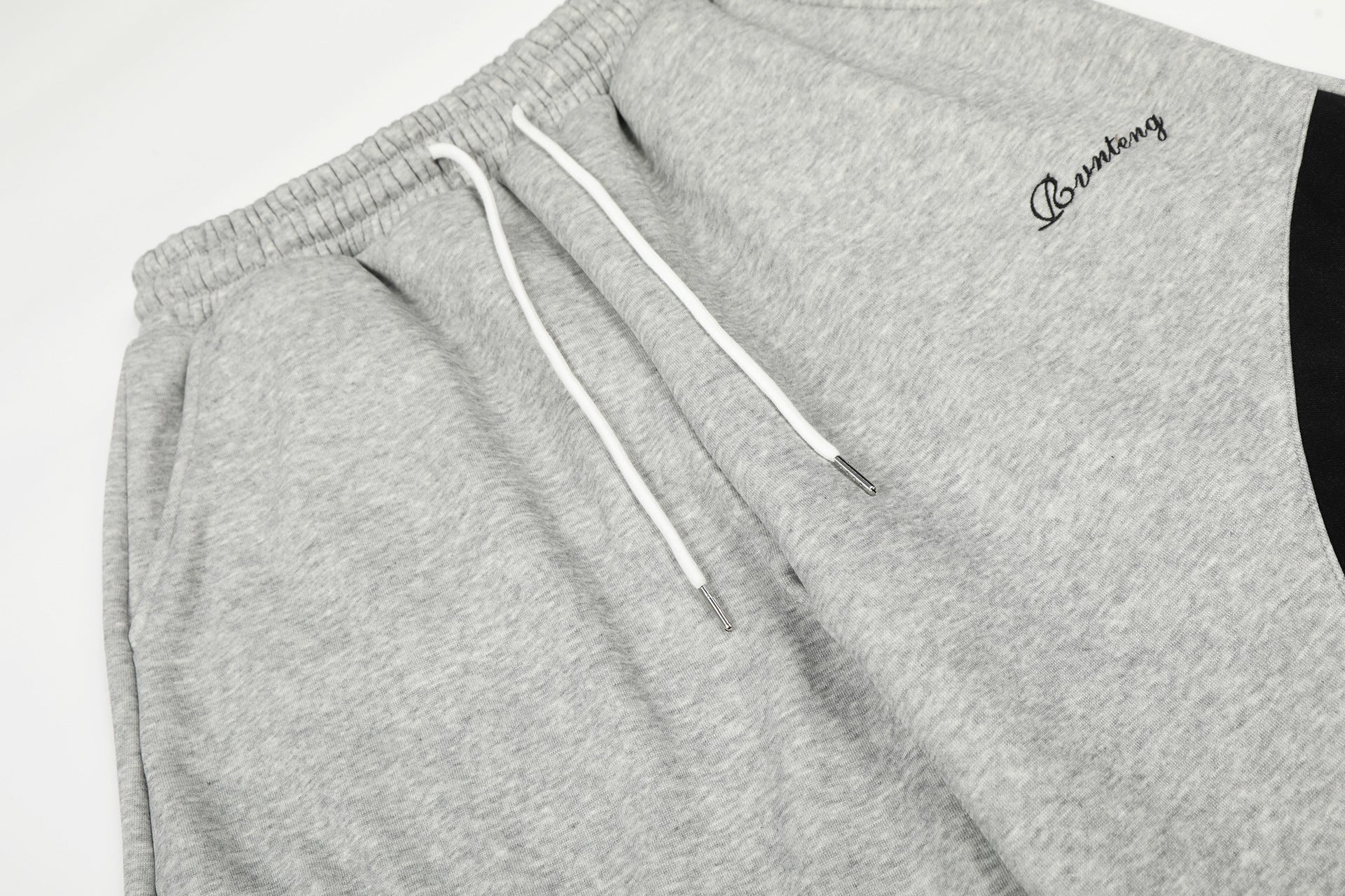 Retro Contrast Panel Drawstring Sweatpants - Drenn