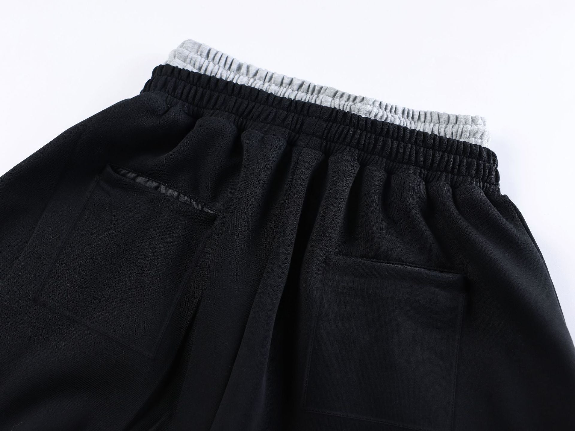 Double-Waisted Ruched Sweatpants - Drenn