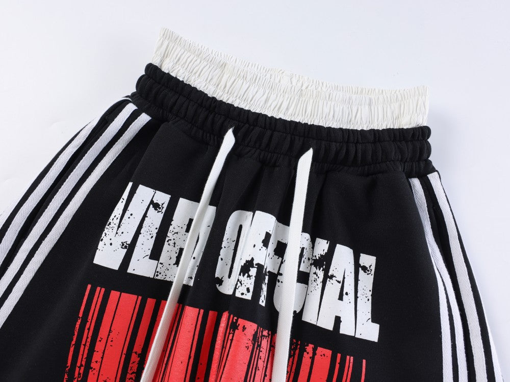 Double Waist Washed Side Stripe Sweatpants - Drenn