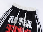 Double Waist Washed Side Stripe Sweatpants - Drenn
