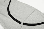Retro Contrast Panel Drawstring Sweatpants - Drenn