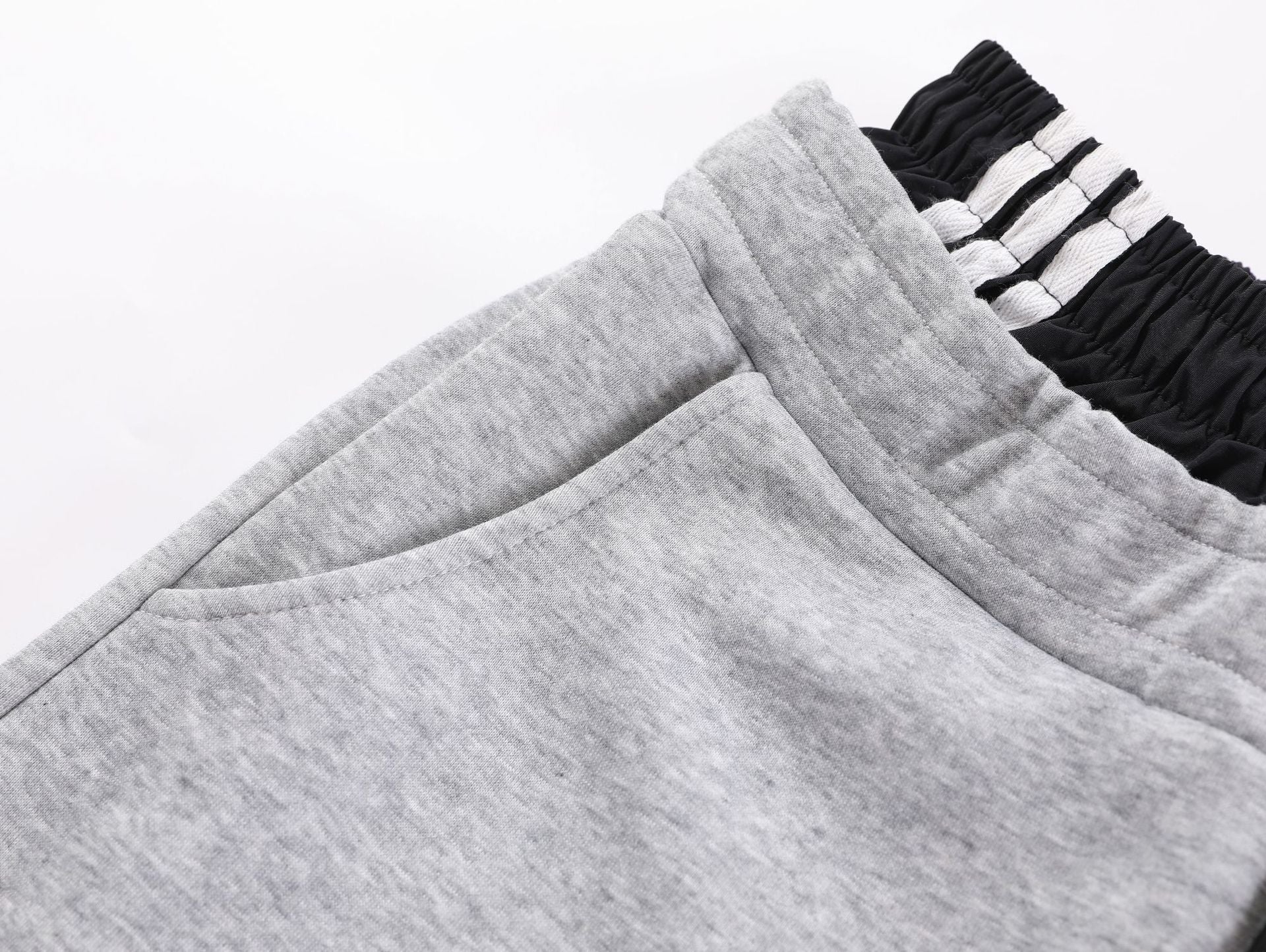 Striped Panel Wide Leg Sweatpants - Drenn