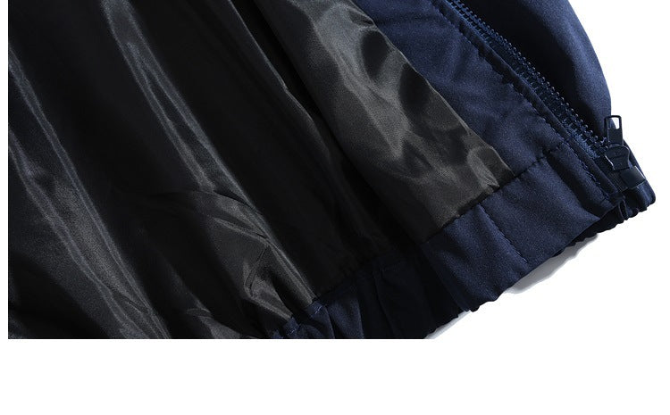 Men's Color Block Streetwear Varsity Jacket