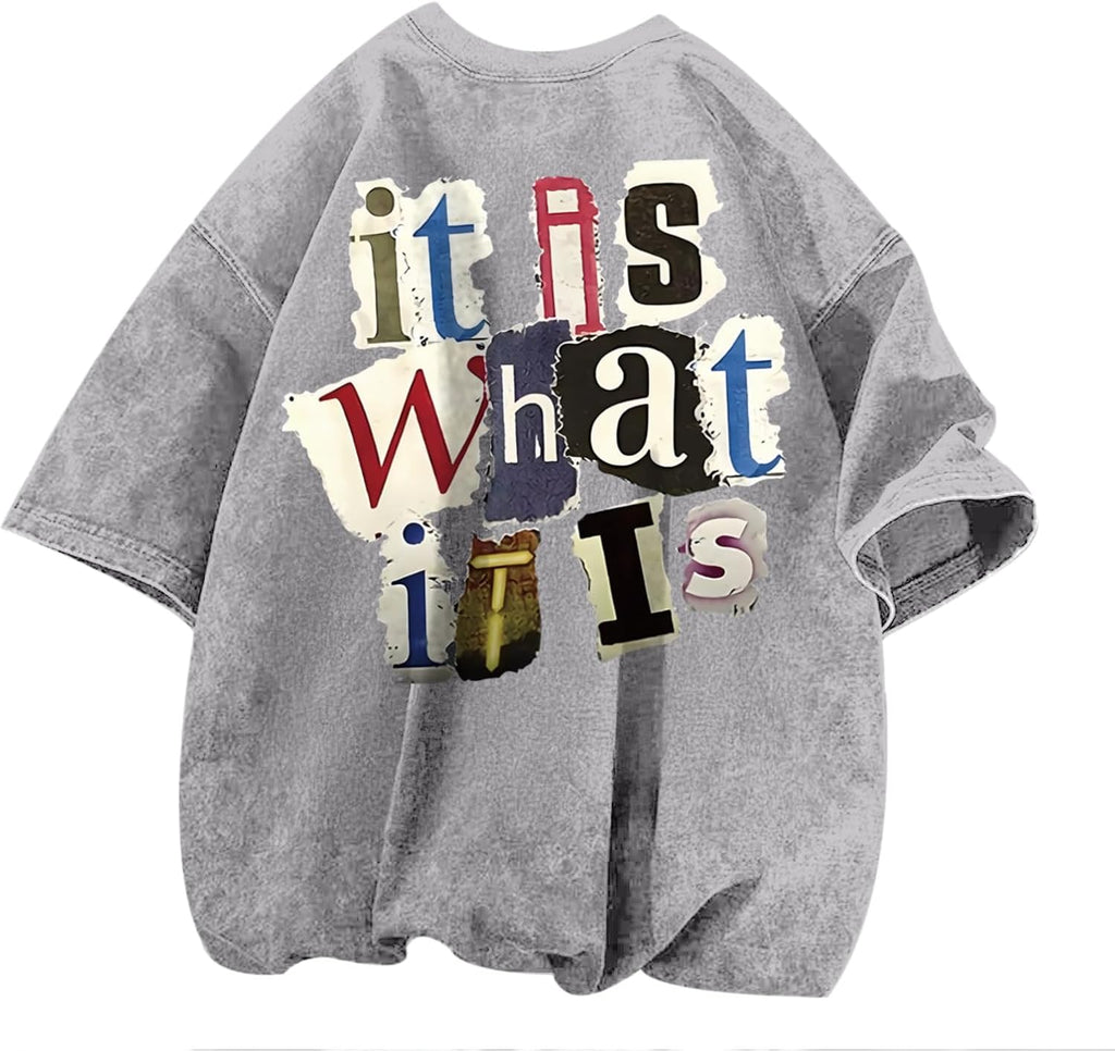 Men's Vintage Acid-Wash Graphic T-Shirt