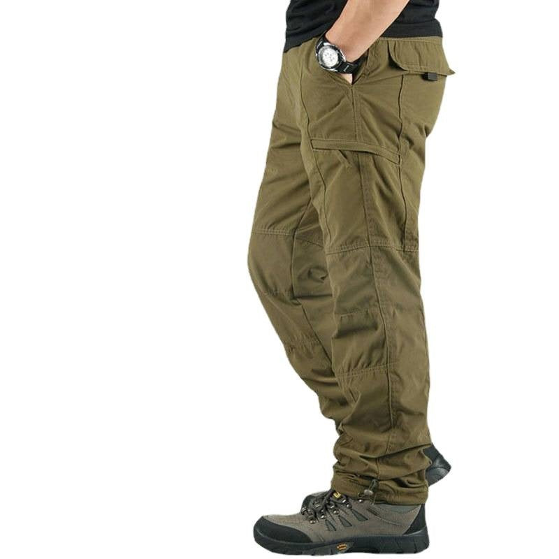 Men’s Fleece-Lined Cargo Pants | Warm Winter Tactical Joggers