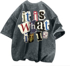 Men's Vintage Acid-Wash Graphic T-Shirt