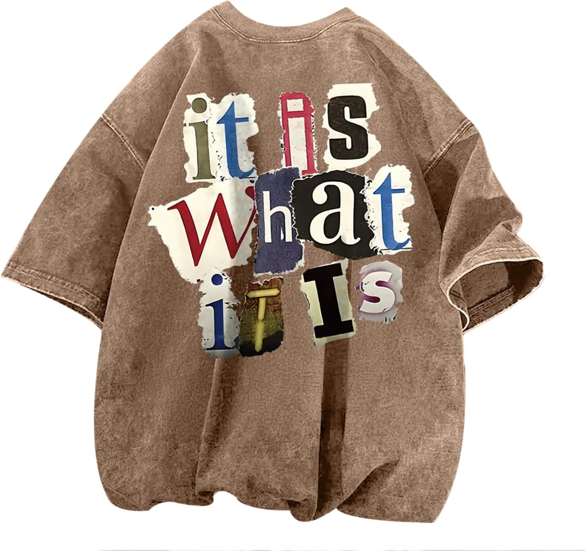 Men's Vintage Acid-Wash Graphic T-Shirt