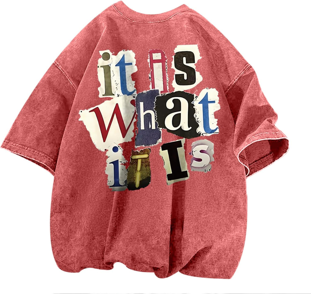 Men's Vintage Acid-Wash Graphic T-Shirt