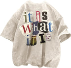 Men's Vintage Acid-Wash Graphic T-Shirt