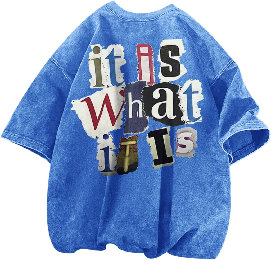Men's Vintage Acid-Wash Graphic T-Shirt