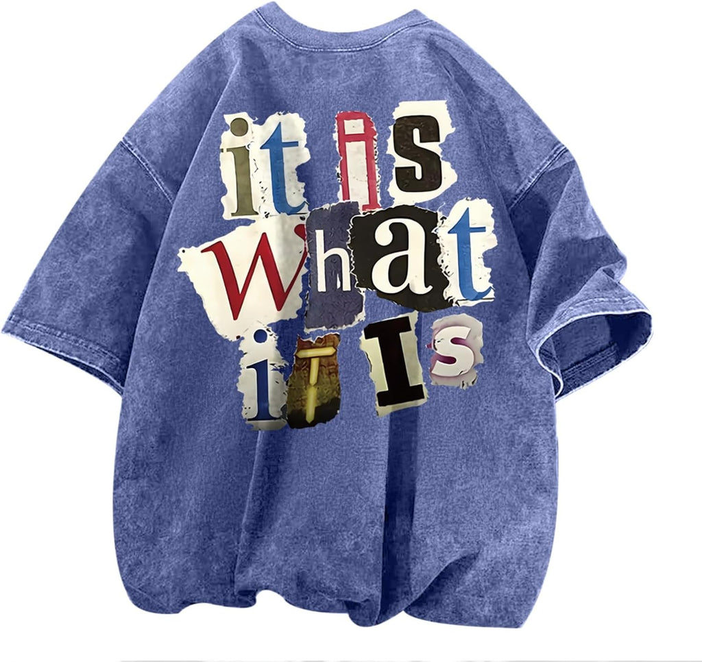 Men's Vintage Acid-Wash Graphic T-Shirt