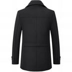 Men's Elegant Long Wool Blend Coat