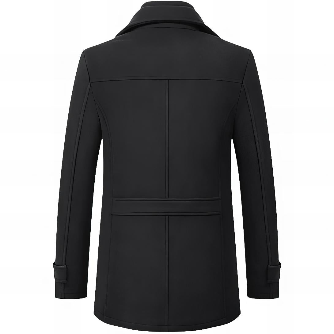 Men's Elegant Long Wool Blend Coat