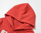 Unisex Orange Cotton Hoodie