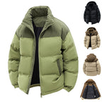 Men's Hooded Winter Puffer Jacket with Detachable Hood