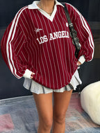 Women's Stripped Long Sleeve T-Shirt