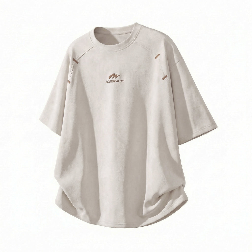 Men's Structured Textured Panel T-Shirt