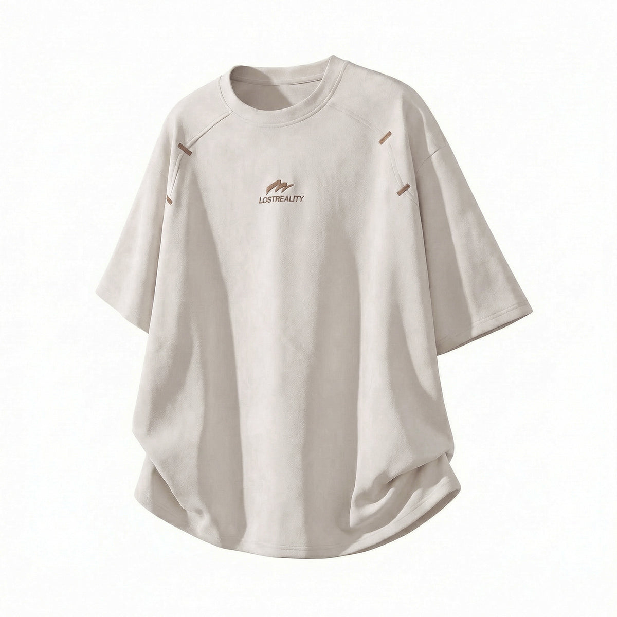 Men's Structured Textured Panel T-Shirt