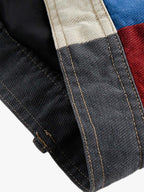 Patchwork Colour-Block Work Jacket